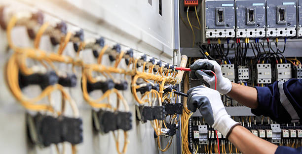 Professional Electrician technician working in Sheboygan Falls, WI